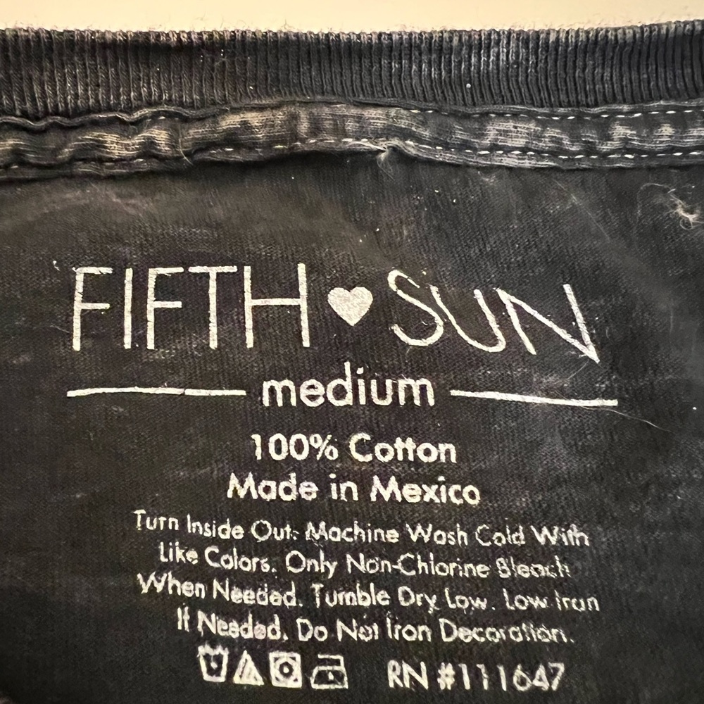 Fifth Sun Starry Night long sleeve T-shirt women’s Size M cutoff shirt - Picture 3 of 10